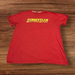 Homage WWE Summer Slam T-Shirt Red XXL 2021 Graphic Tee Wrestling Men's